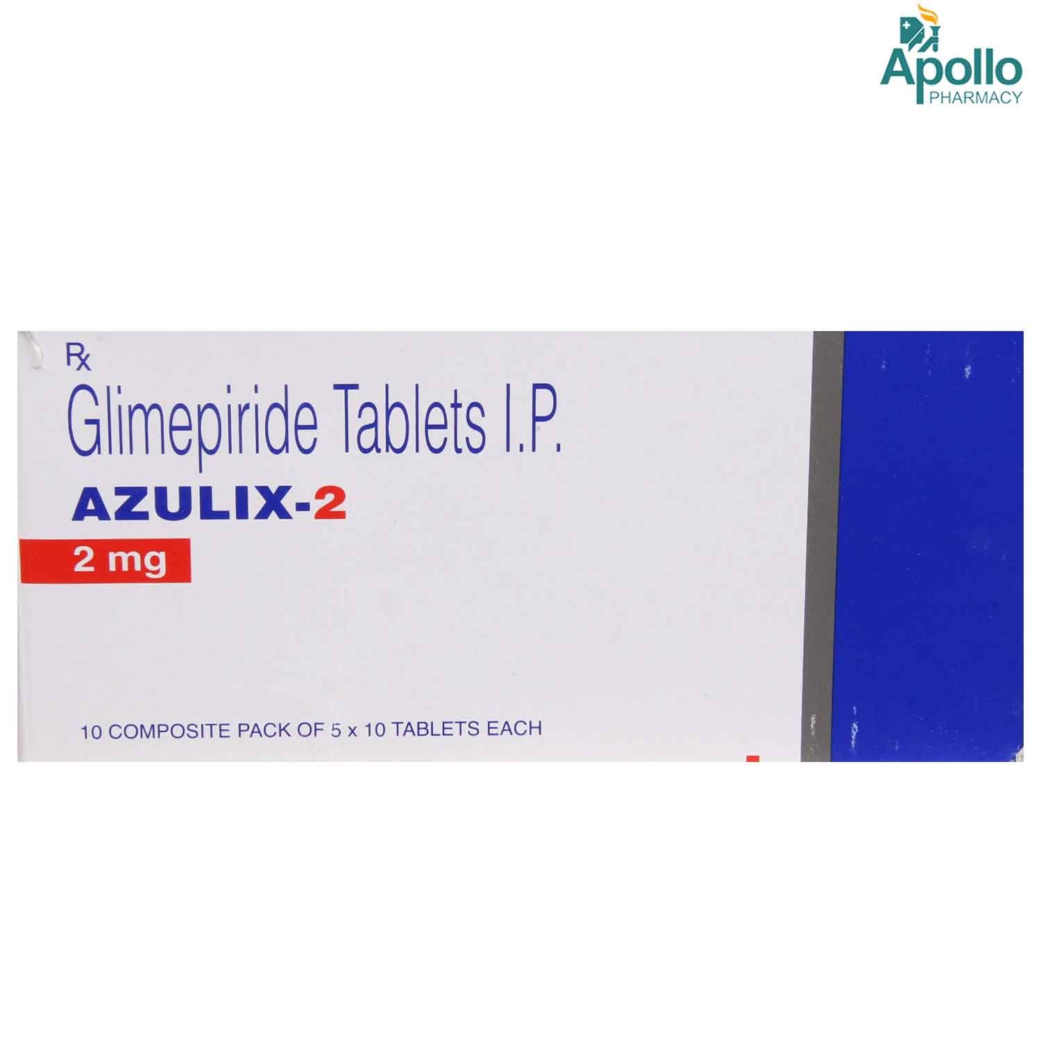 Azulix 2 Tablet 10's, Pack of 10 TABLETS Azulix 2 Tablet 10's, Pack of 10 TABLETS