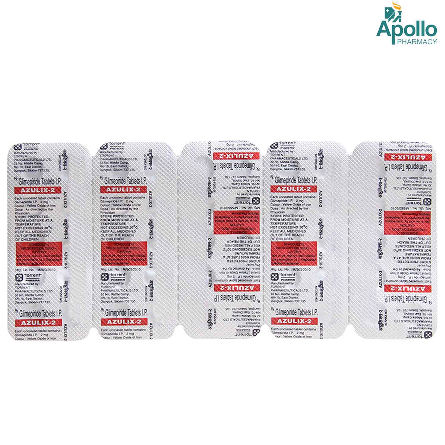 Azulix 2 Tablet 10's, Pack of 10 TABLETS Azulix 2 Tablet 10's, Pack of 10 TABLETS