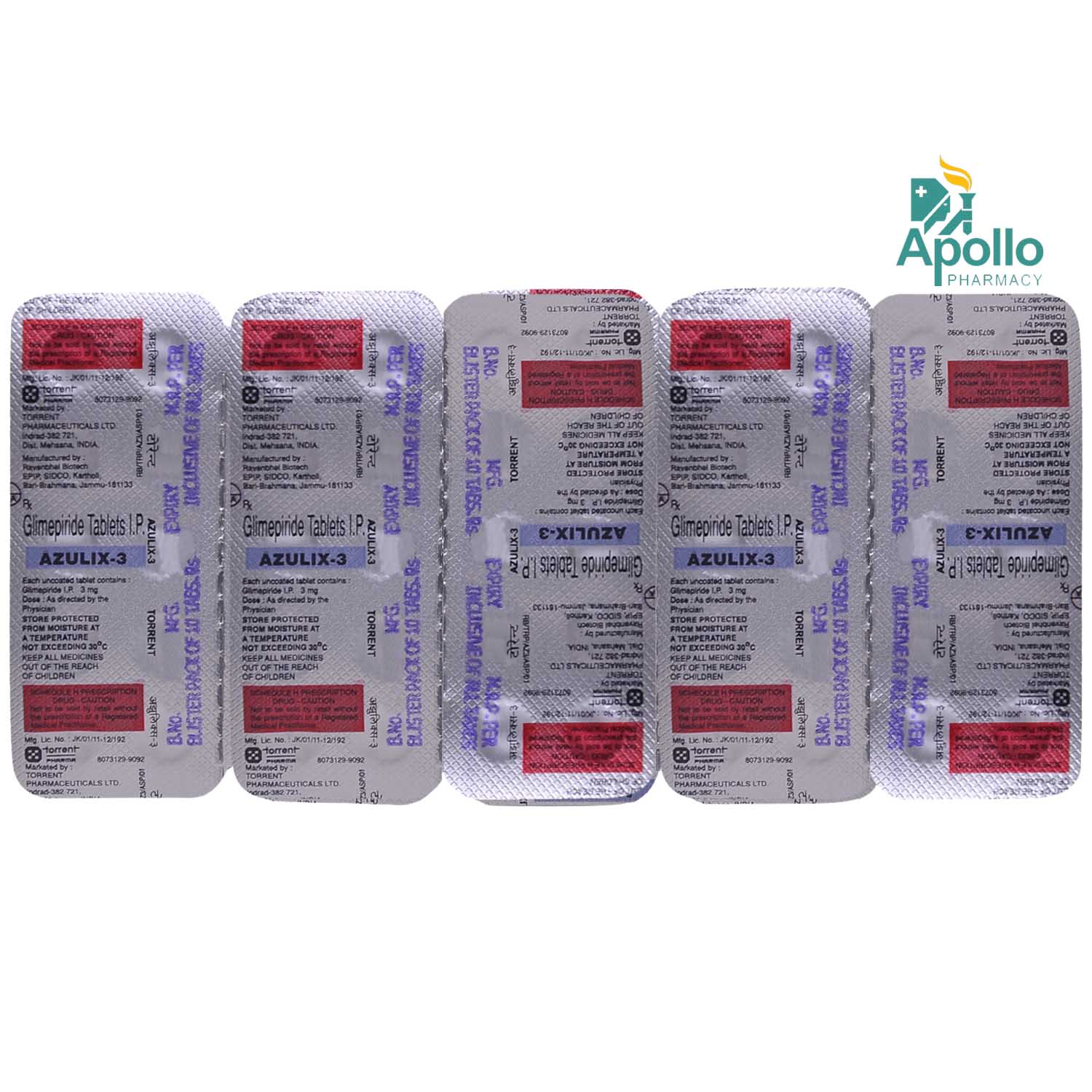 Azulix-3 Tablet 10's, Pack of 10 TABLETS Azulix-3 Tablet 10's, Pack of 10 TABLETS