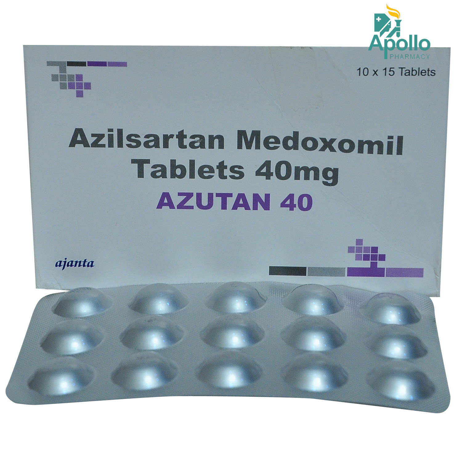 Azutan 40 mg Tablet 15's, Pack of 15 TABLETS Azutan 40 mg Tablet 15's, Pack of 15 TABLETS