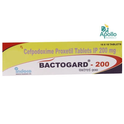 Bactogard 200 mg Tablet 10's, Pack of 10 TabletS