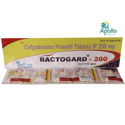 Bactogard 200 mg Tablet 10's, Pack of 10 TabletS