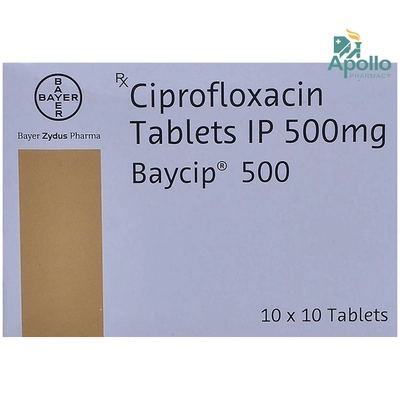 Baycip 500 Tablet 10's, Pack of 10 TABLETS