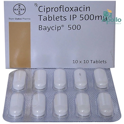 Baycip 500 Tablet 10's, Pack of 10 TABLETS