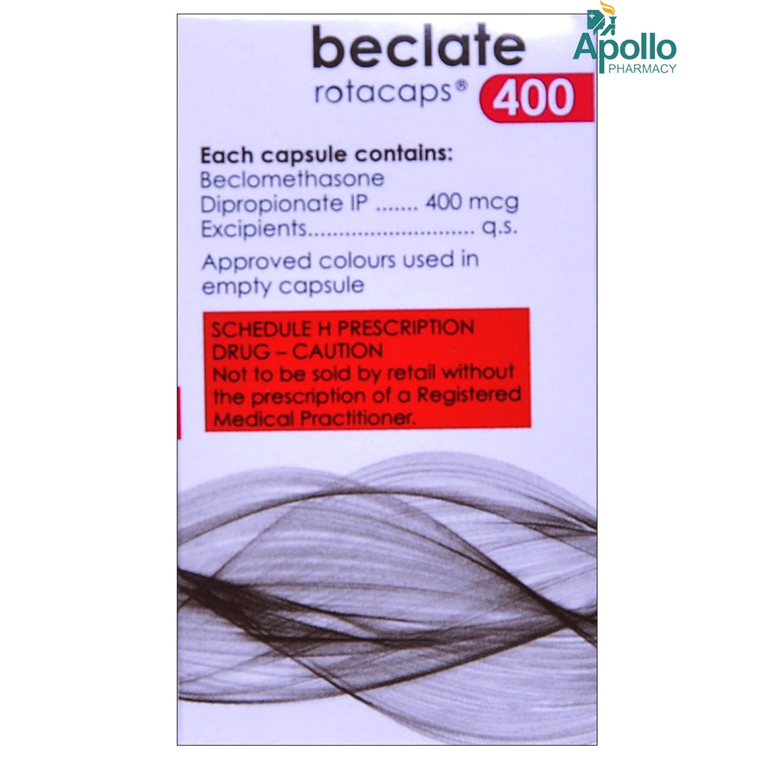 Beclate 400 mcg Rotacap 30's, Pack of 1 Beclate 400 mcg Rotacap 30's, Pack of 1