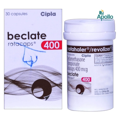 Beclate 400 mcg Rotacap 30's, Pack of 1 Rotacap