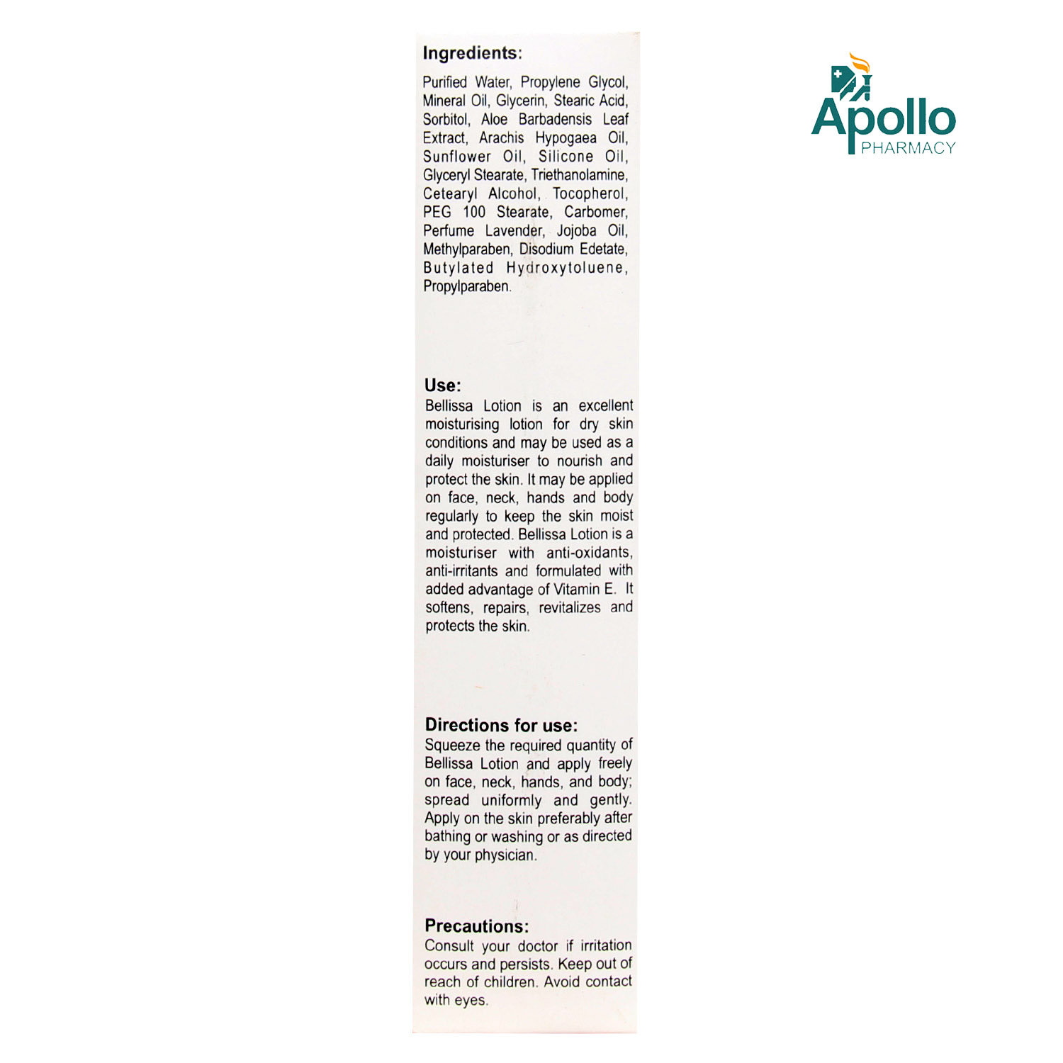 Bellissa Moisturising Lotion 100 gm, Pack of 1 Bellissa Moisturising Lotion 100 gm, Pack of 1