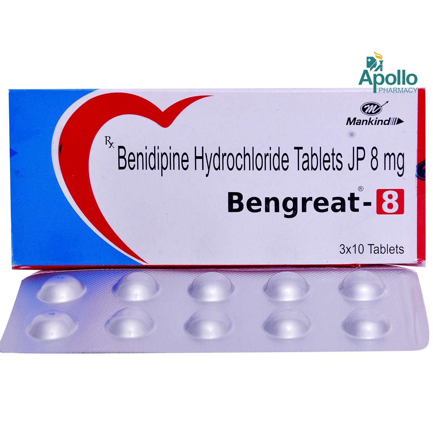 Bengreat 8 Tablet 10's, Pack of 10 TABLETS Bengreat 8 Tablet 10's, Pack of 10 TABLETS