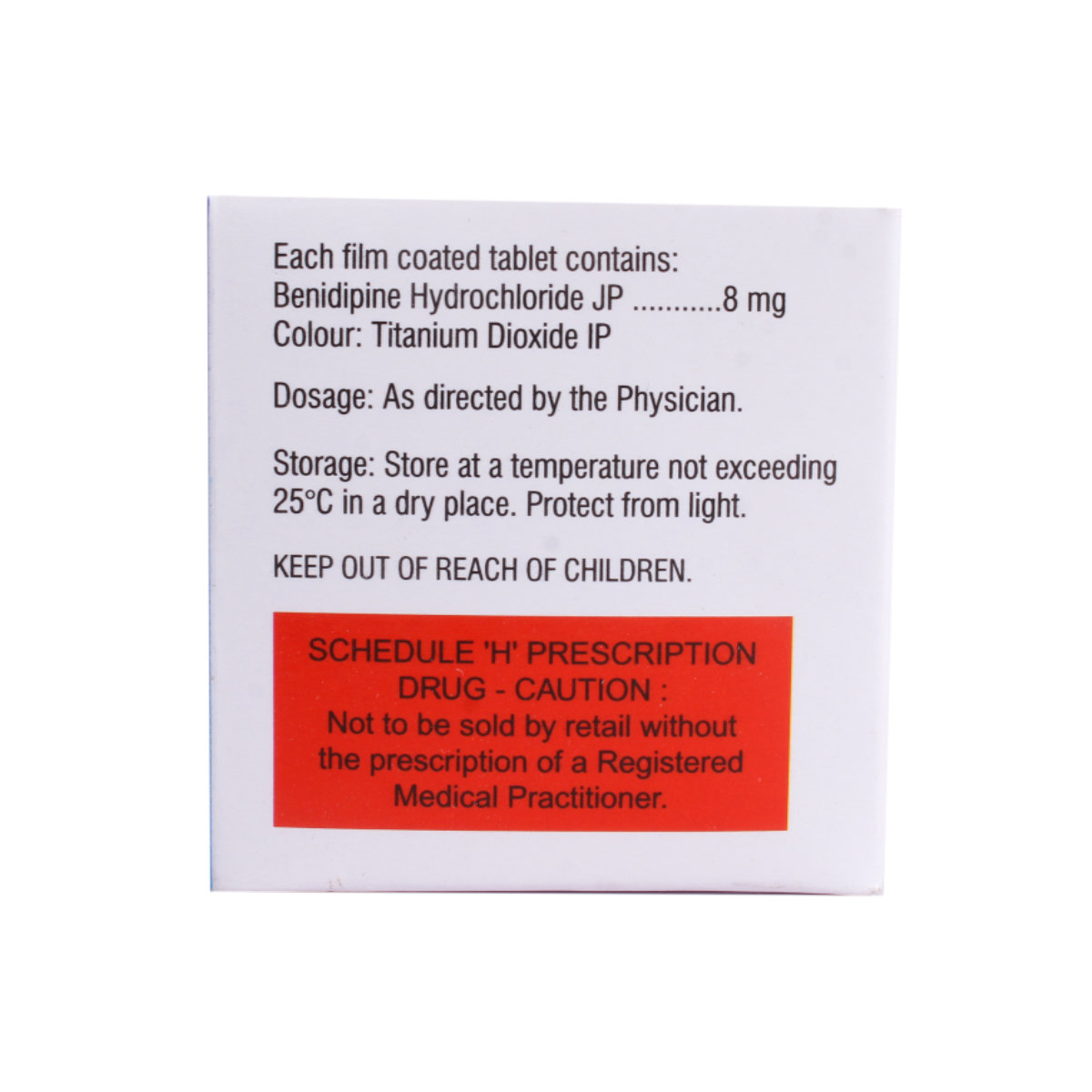 Beniduce 8mg Tablet 10's, Pack of 10 TABLETS Beniduce 8mg Tablet 10's, Pack of 10 TABLETS