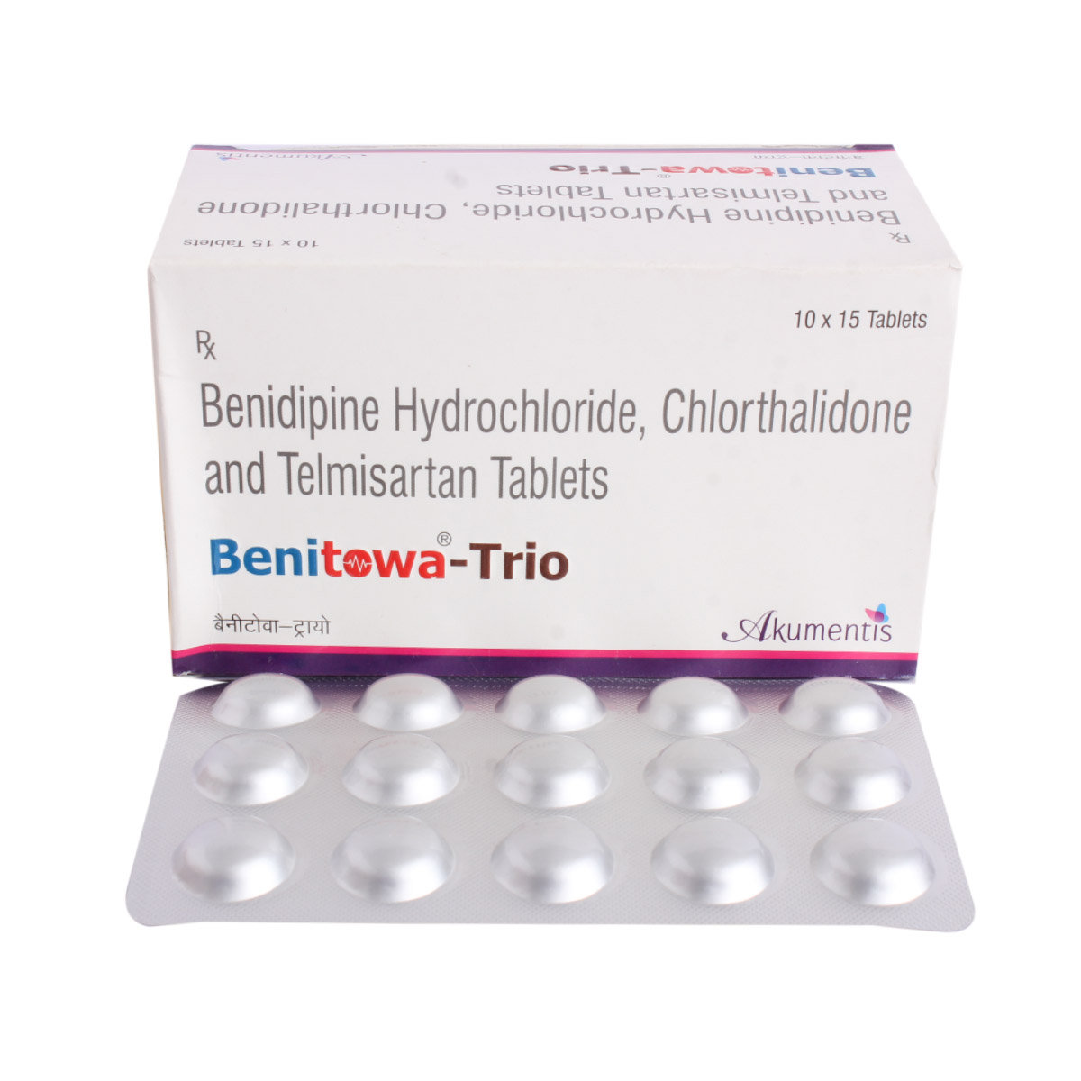 Benitowa Trio Tablet 15's, Pack of 15 TABLETS Benitowa Trio Tablet 15's, Pack of 15 TABLETS