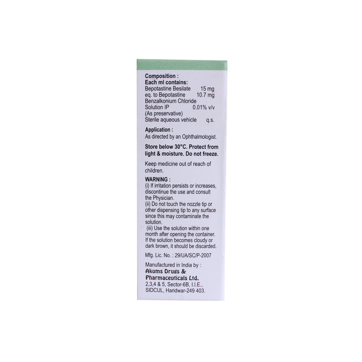 Bepotime Eye Drops 5 ml, Pack of 1 Eye Drops Bepotime Eye Drops 5 ml, Pack of 1 Eye Drops