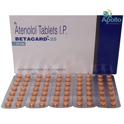 Betacard 25 Tablet 14's, Pack of 14 TABLETS