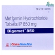 Bigomet 850mg Tablet 10's