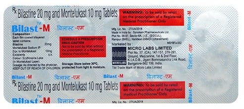 Buy Bilast-M 20 mg/10 mg Tablet 10's Online