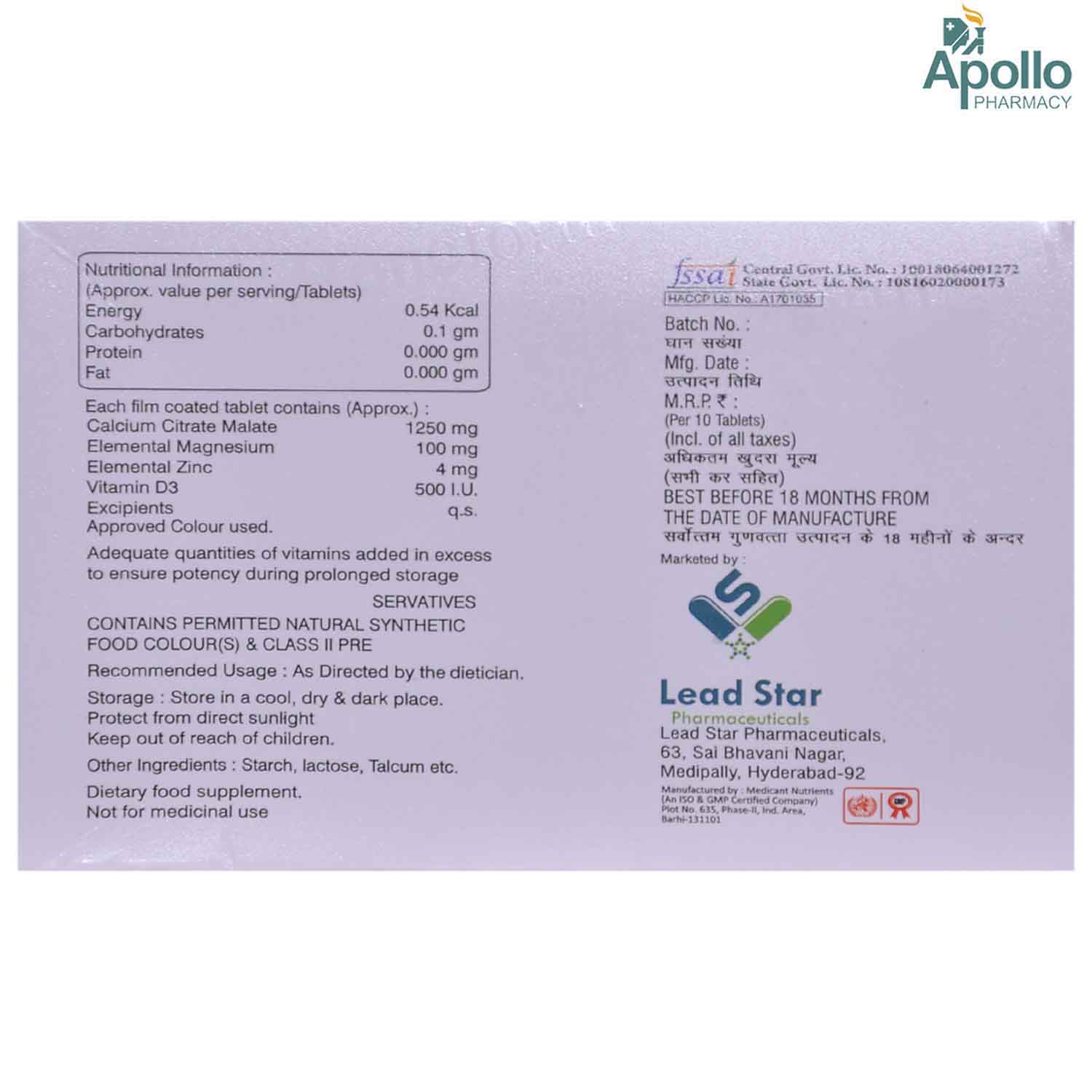 Boneform Tablet 10's, Pack of 10 Boneform Tablet 10's, Pack of 10