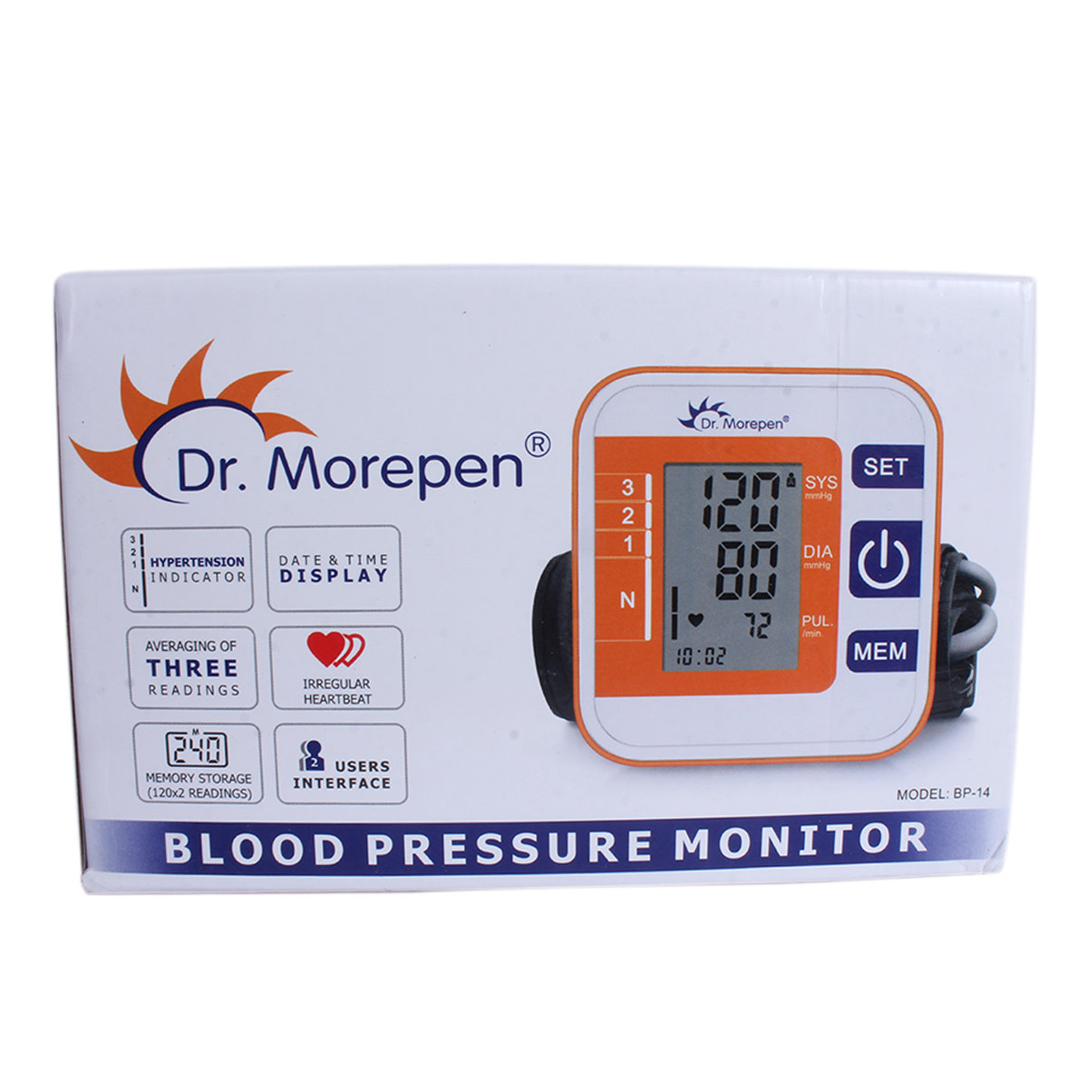 Dr. Morepen BP One Blood Pressure Monitor BP-14, 1 Count, Pack of 1 Dr. Morepen BP One Blood Pressure Monitor BP-14, 1 Count, Pack of 1