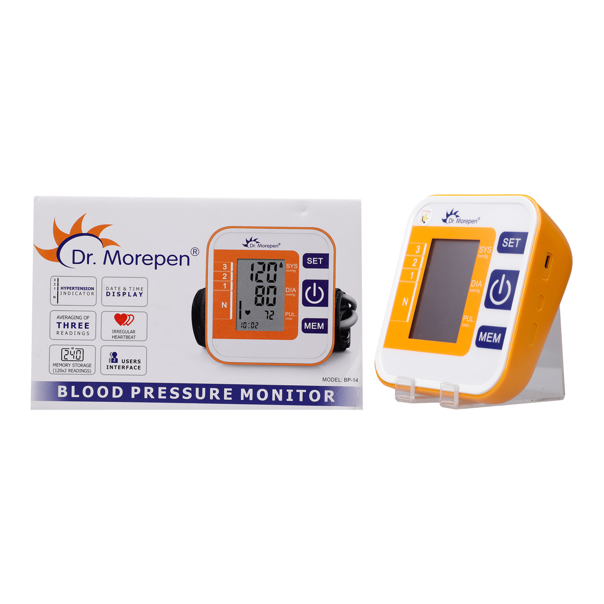 Dr. Morepen BP One Blood Pressure Monitor BP-14, 1 Count, Pack of 1 Dr. Morepen BP One Blood Pressure Monitor BP-14, 1 Count, Pack of 1