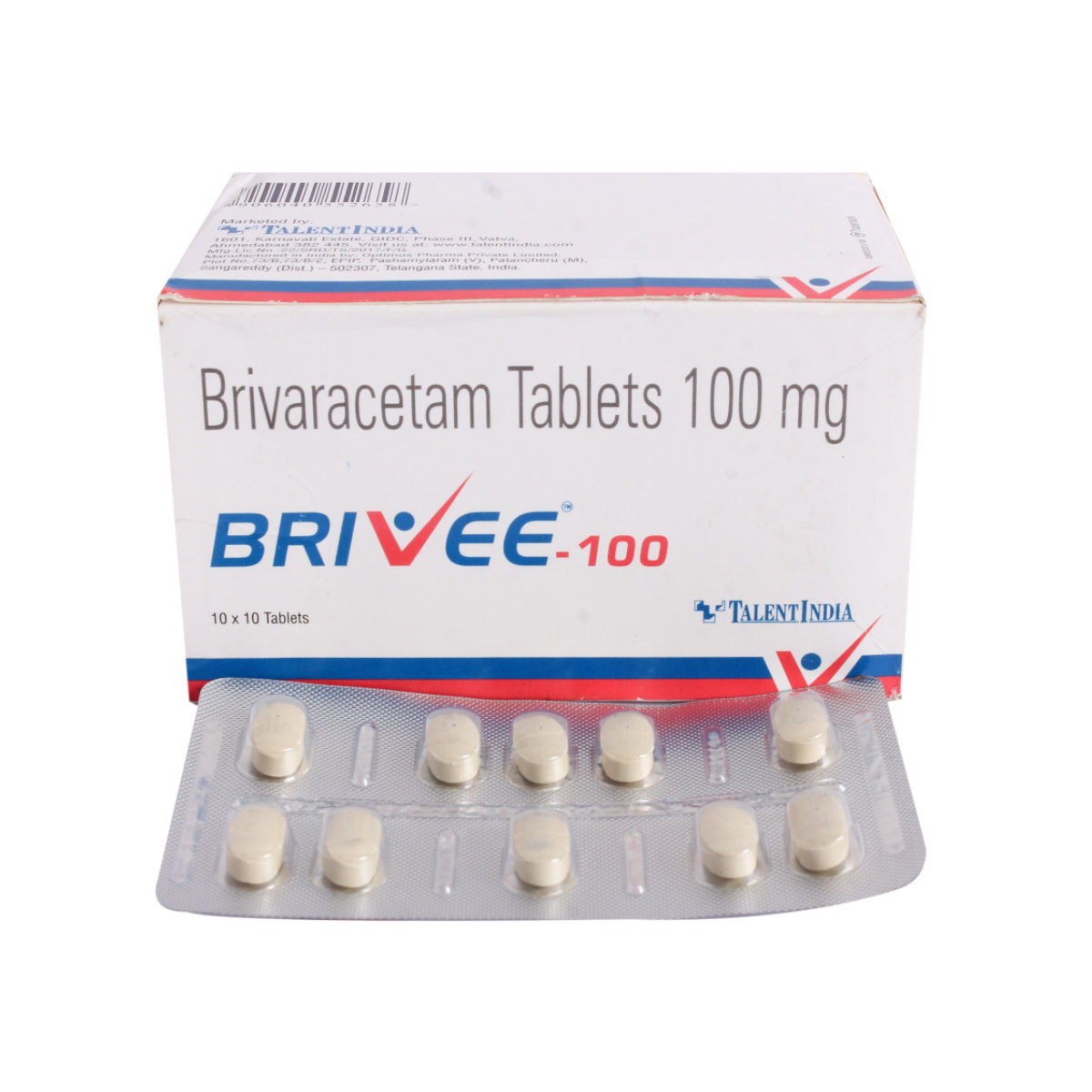 Brivee-100 Tablet 10's, Pack of 10 TABLETS Brivee-100 Tablet 10's, Pack of 10 TABLETS