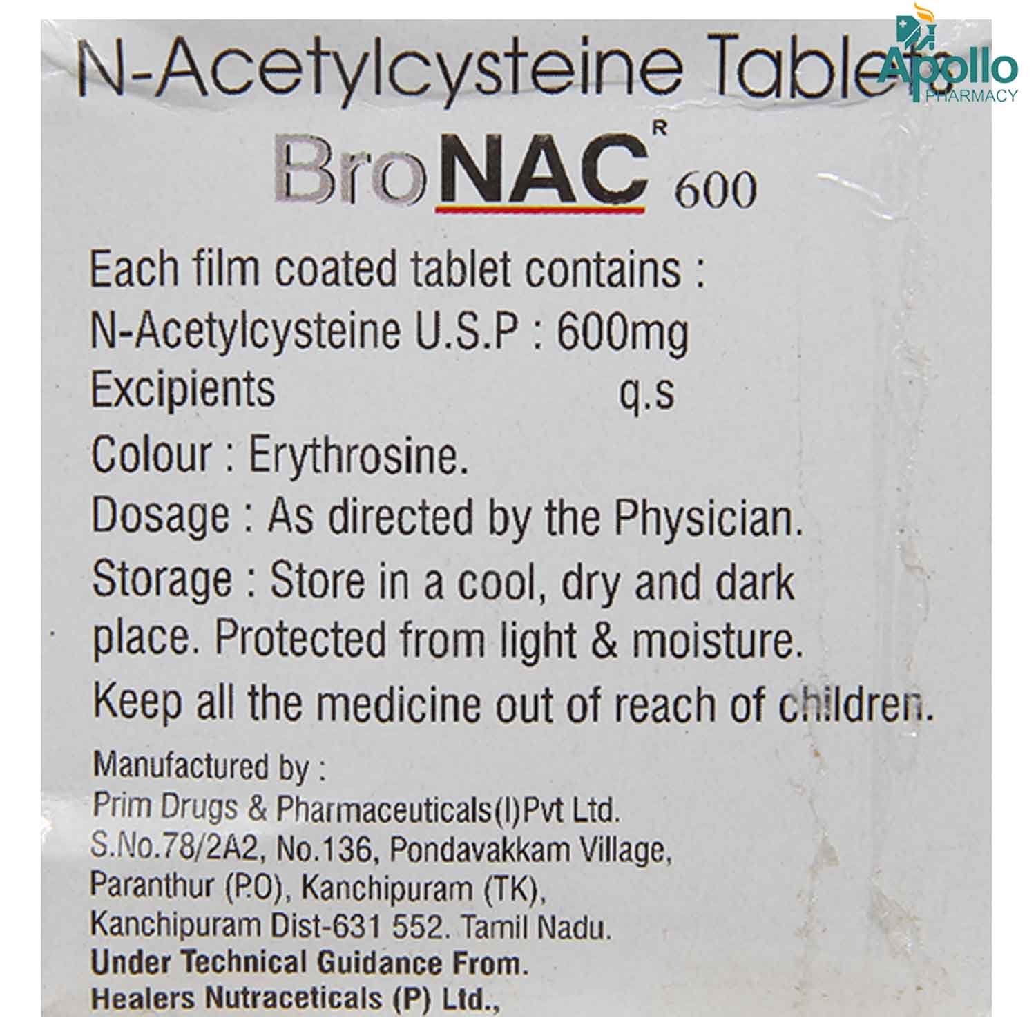 Bronac 600 Tablet 10's, Pack of 10 TABLETS Bronac 600 Tablet 10's, Pack of 10 TABLETS