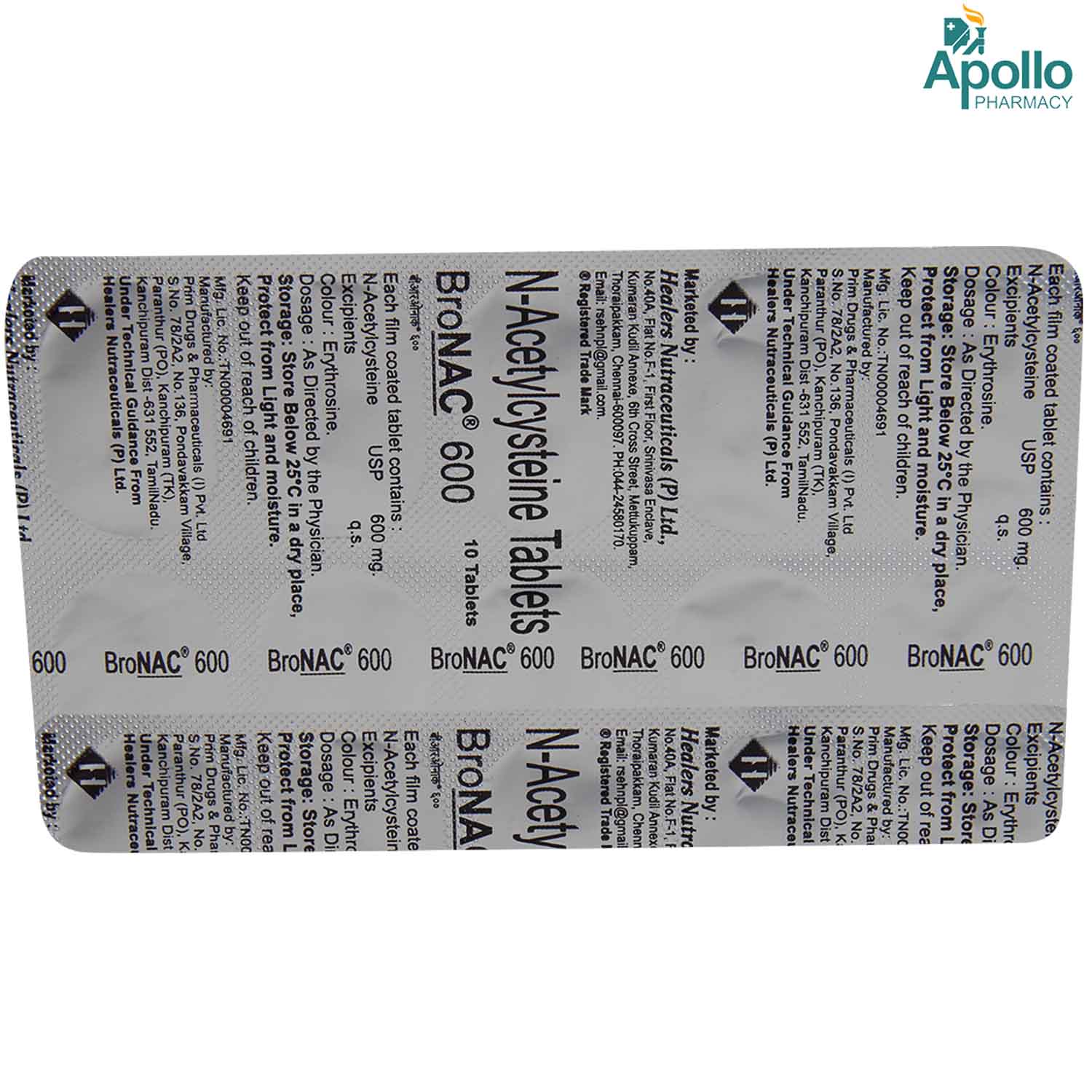 Bronac 600 Tablet 10's, Pack of 10 TABLETS Bronac 600 Tablet 10's, Pack of 10 TABLETS