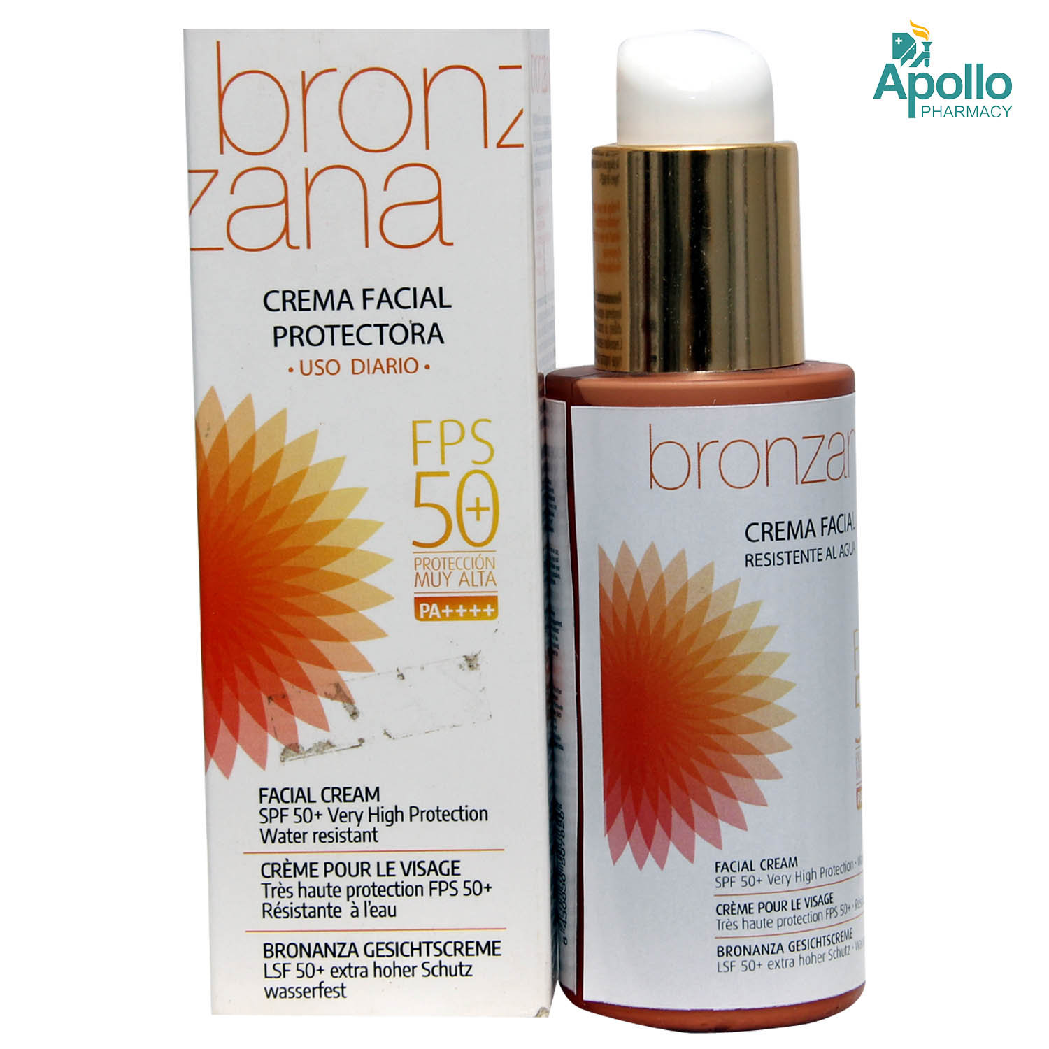 Bronzana Fps 50+ Facial Cream 75ml, Pack of 1 Bronzana Fps 50+ Facial Cream 75ml, Pack of 1