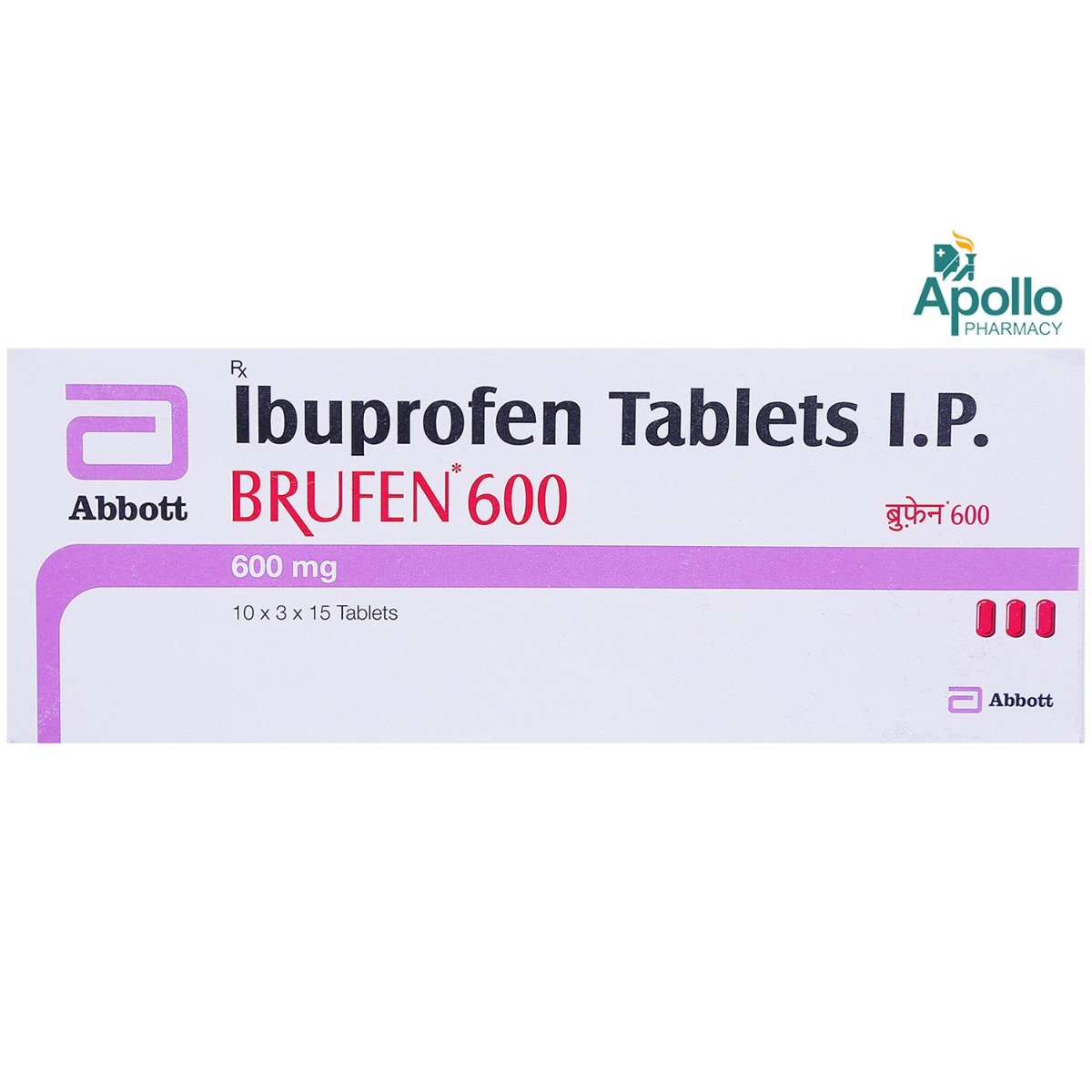 Brufen 600 Tablet 15's, Pack of 15 TABLETS Brufen 600 Tablet 15's, Pack of 15 TABLETS