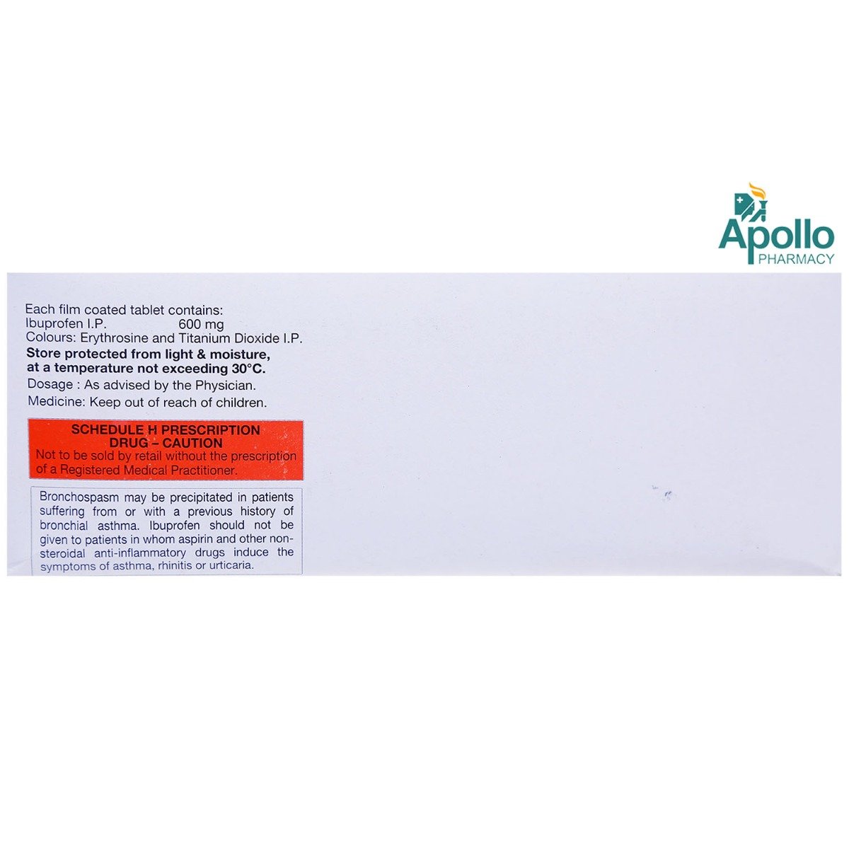 Brufen 600 Tablet 15's, Pack of 15 TABLETS Brufen 600 Tablet 15's, Pack of 15 TABLETS