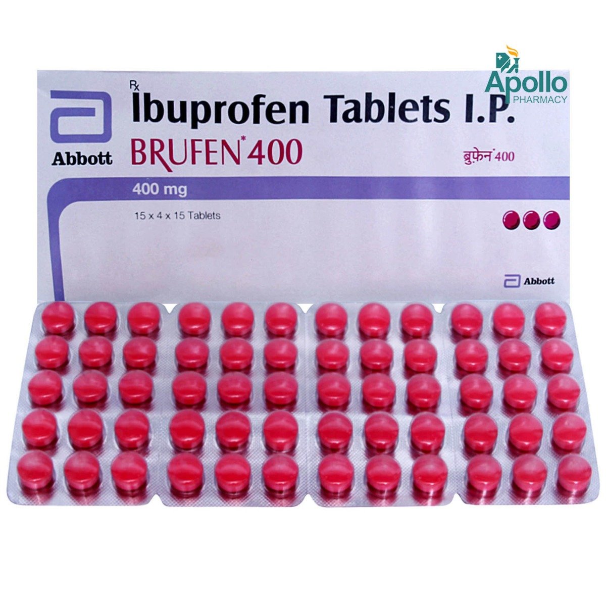 Brufen 400 Tablet 15's, Pack of 15 TABLETS Brufen 400 Tablet 15's, Pack of 15 TABLETS