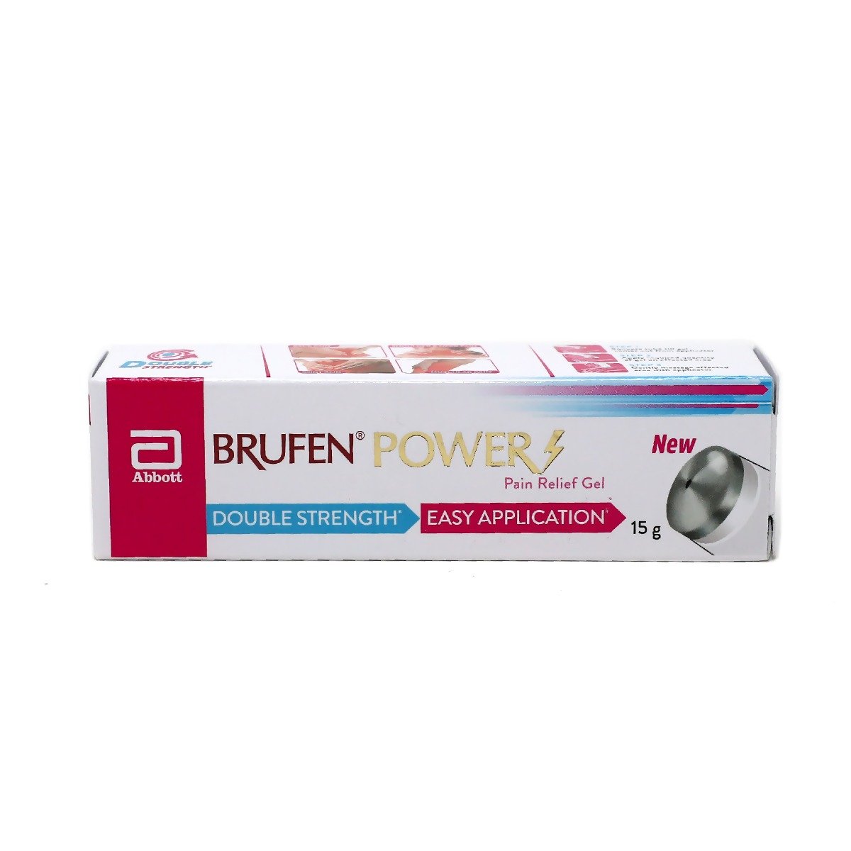 Brufen Power New Pain Relief Gel, 15 gm, Pack of 1 Gel Brufen Power New Pain Relief Gel, 15 gm, Pack of 1 Gel