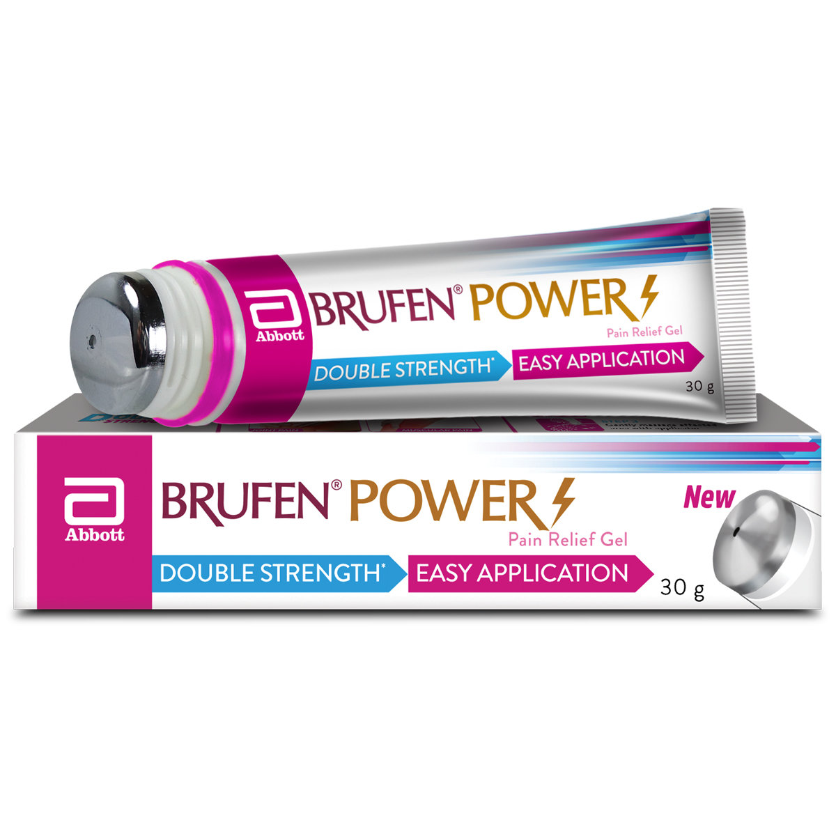 Brufen Power New Pain Relief Gel, 30 gm, Pack of 1 Injection Brufen Power New Pain Relief Gel, 30 gm, Pack of 1 Injection