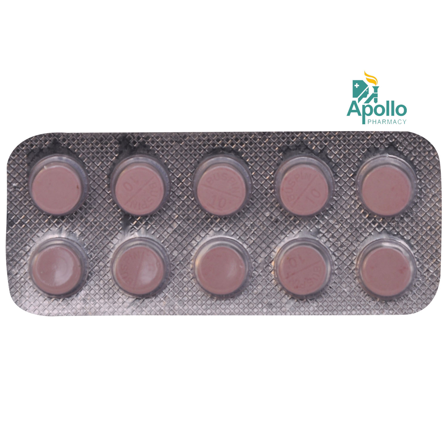 Buspin-10 Tablet 10's, Pack of 10 TABLETS Buspin-10 Tablet 10's, Pack of 10 TABLETS