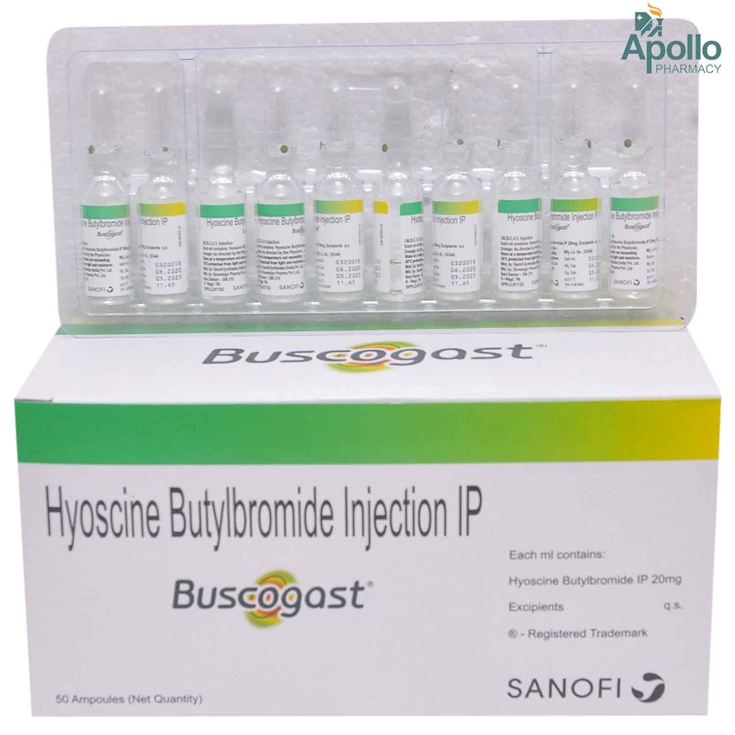 Buscogast Injection 1 ml, Pack of 10 InjectionS Buscogast Injection 1 ml, Pack of 10 InjectionS