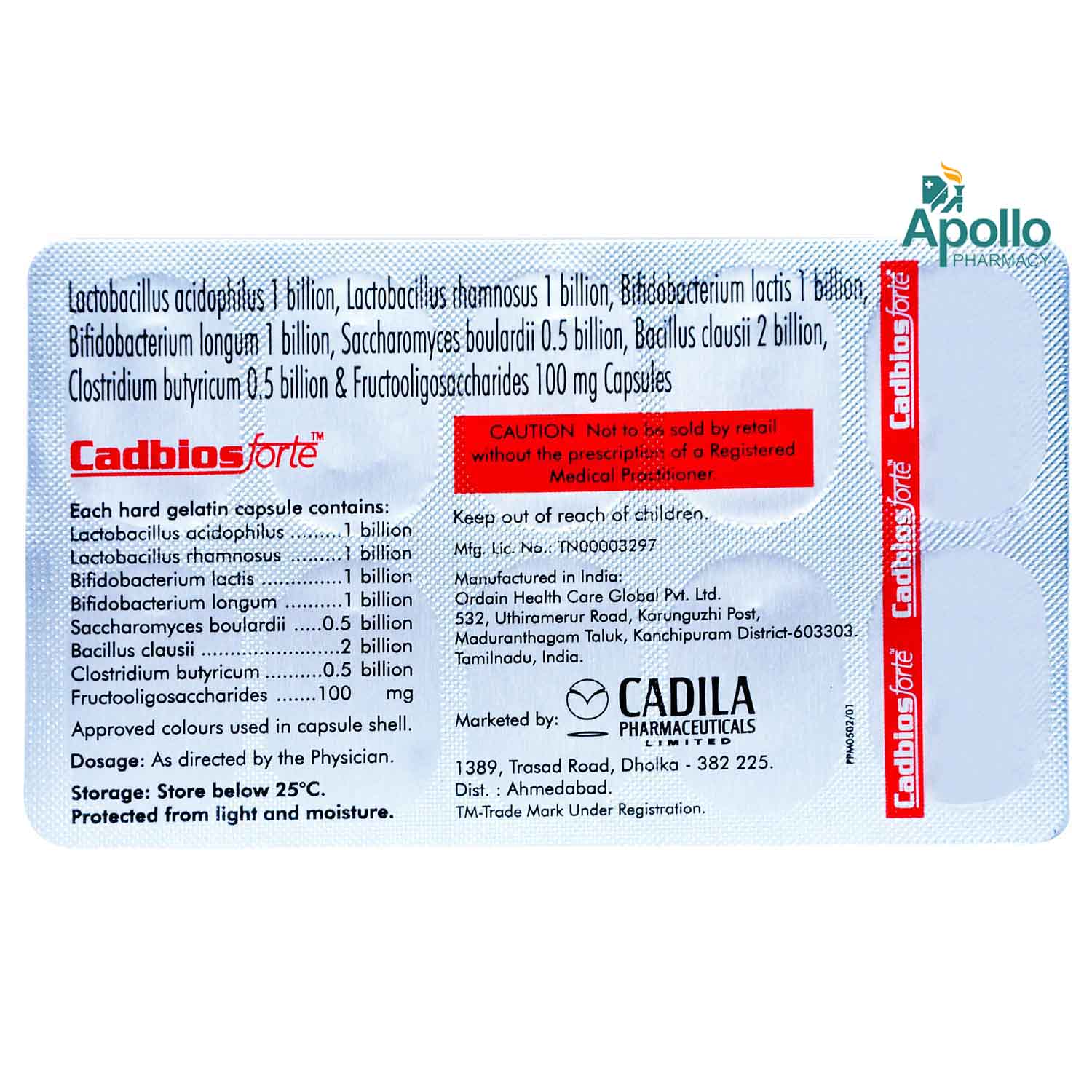 Cadbios Forte Capsule 10's, Pack of 10 CAPSULES Cadbios Forte Capsule 10's, Pack of 10 CAPSULES