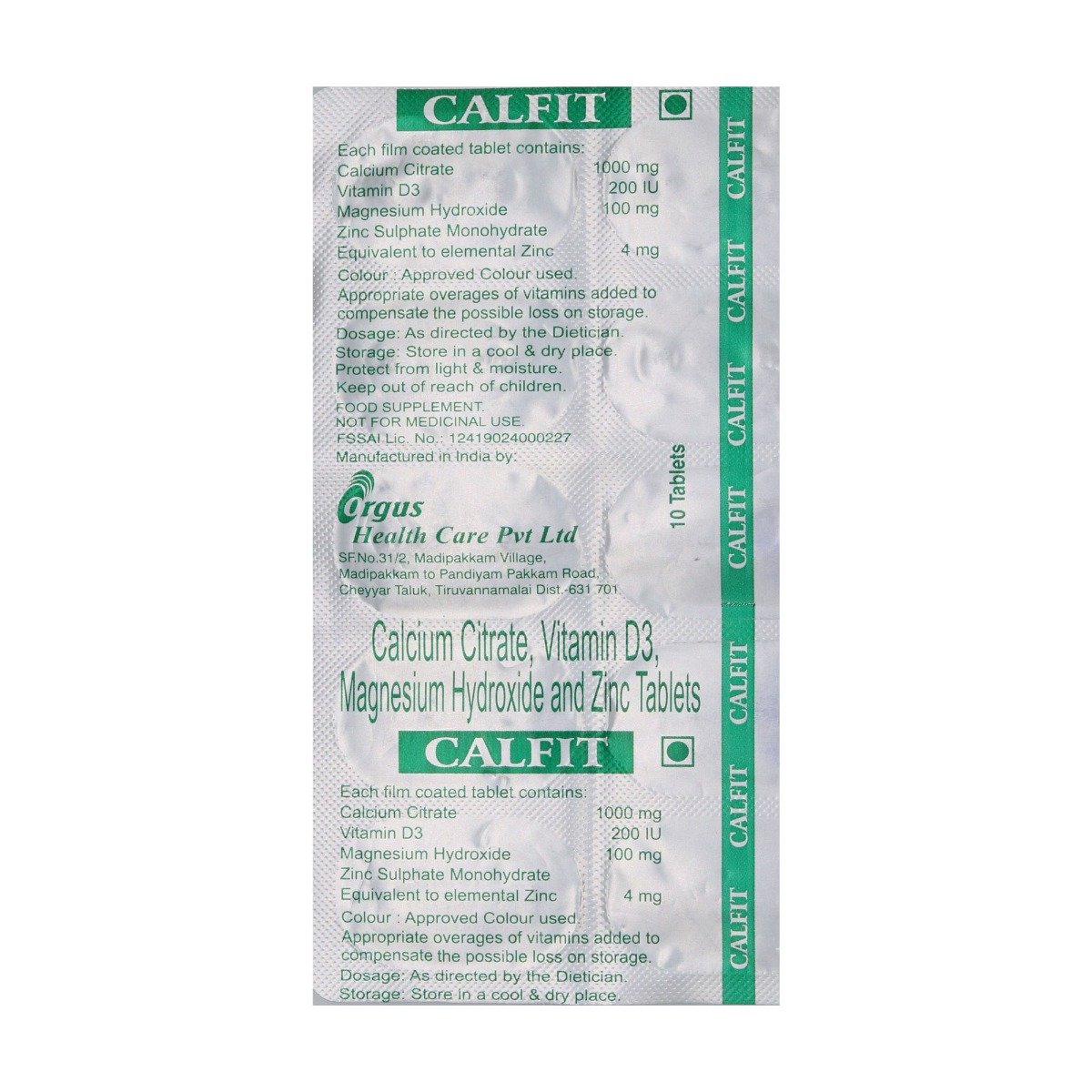 Calfit Tablet 10's, Pack of 10 Calfit Tablet 10's, Pack of 10