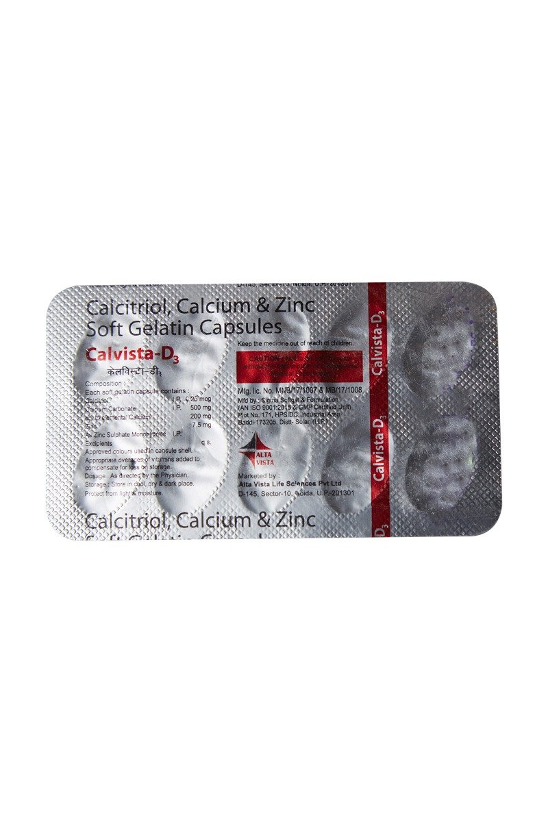 CALVISTA D3 TABLET, Pack of 10 TabletS CALVISTA D3 TABLET, Pack of 10 TabletS