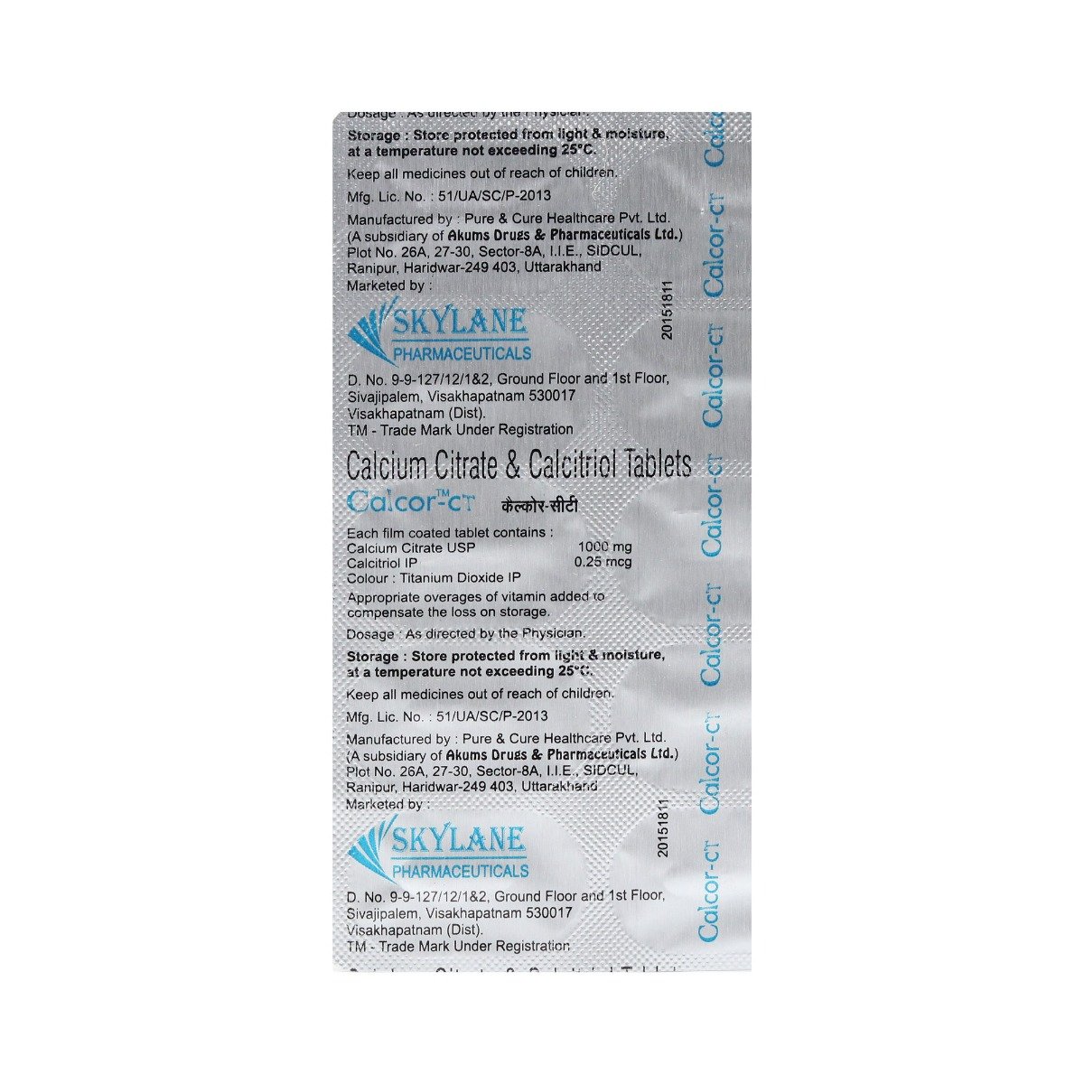Calcor CT Tablet 10's, Pack of 10 TabletS Calcor CT Tablet 10's, Pack of 10 TabletS
