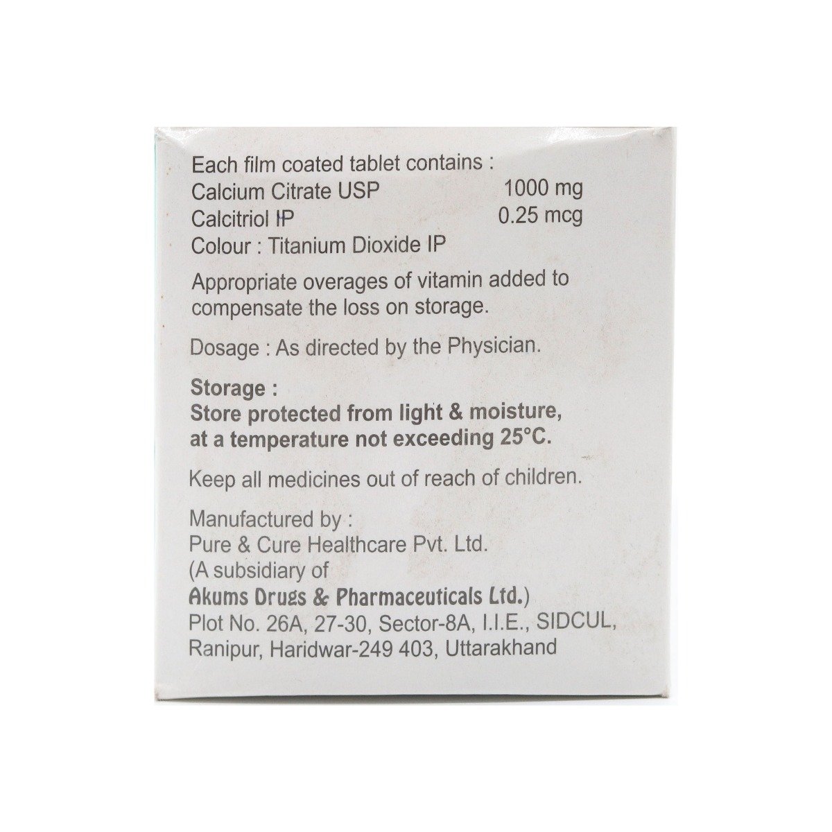 Calcor CT Tablet 10's, Pack of 10 TabletS Calcor CT Tablet 10's, Pack of 10 TabletS