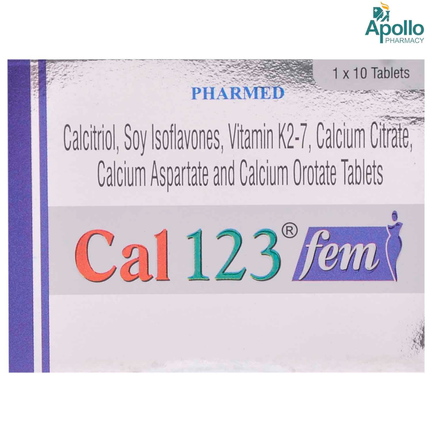 Buy Cal 123 Fem Tablet 10's Online