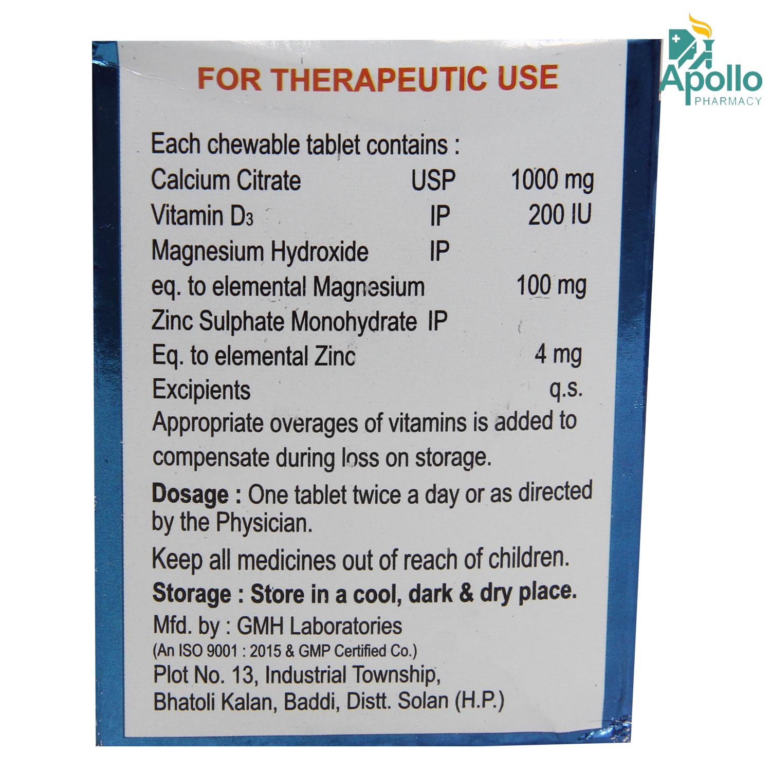 Calporus Tablet 10's, Pack of 10 TABLETS Calporus Tablet 10's, Pack of 10 TABLETS