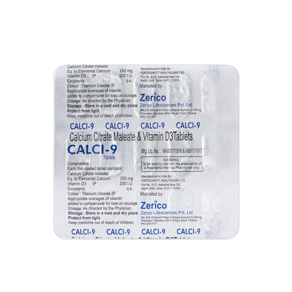 Calci-9 Tablet 15's, Pack of 15 Calci-9 Tablet 15's, Pack of 15