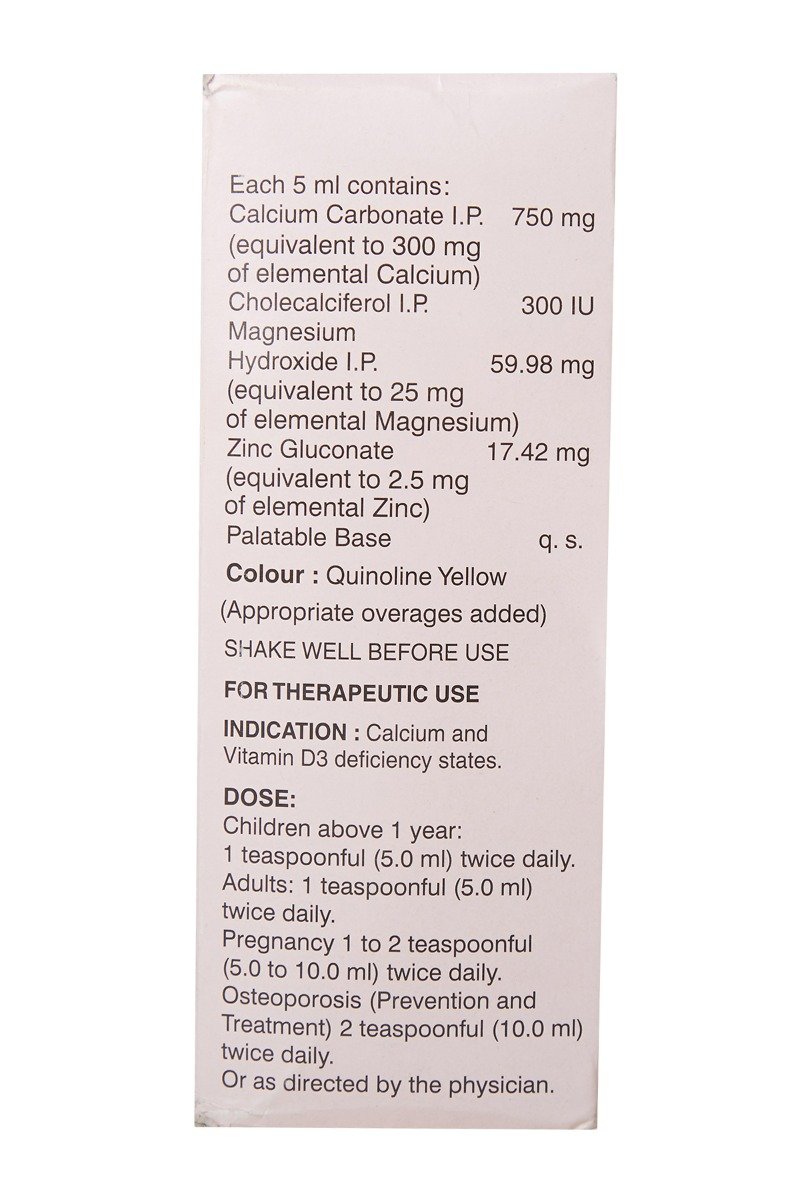 Calcinol D Suspension 200 ml, Pack of 1 Calcinol D Suspension 200 ml, Pack of 1