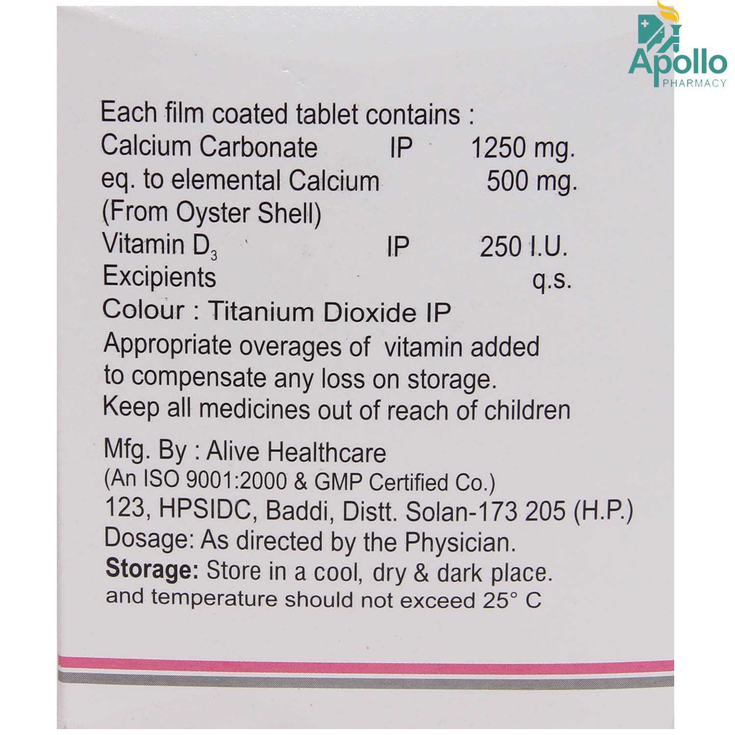 Calvic D Tablet 15's, Pack of 15 TABLETS Calvic D Tablet 15's, Pack of 15 TABLETS