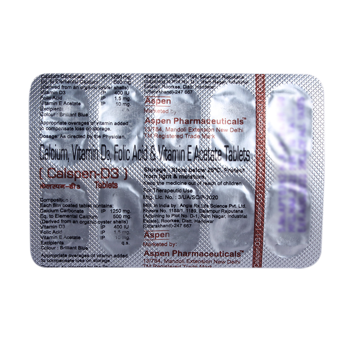 Calspen D3 Tablet 10's, Pack of 10 TABLETS Calspen D3 Tablet 10's, Pack of 10 TABLETS