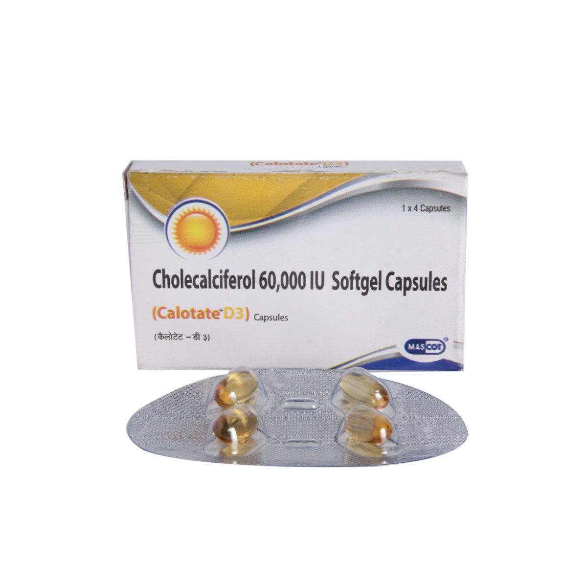 Calotate D3 Capsule 4's, Pack of 4 Calotate D3 Capsule 4's, Pack of 4