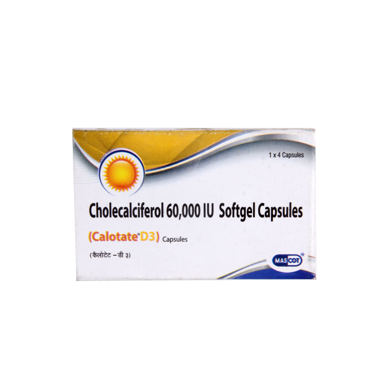 Calotate D3 Capsule 4's, Pack of 4 Calotate D3 Capsule 4's, Pack of 4