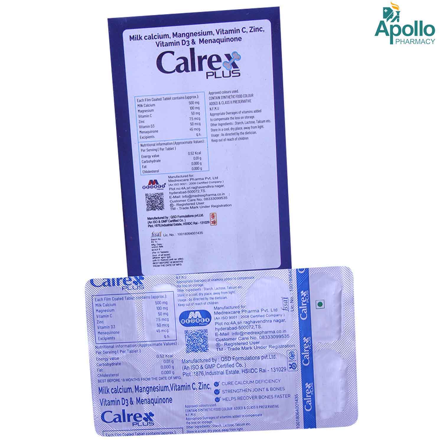 Calrex Plus Tablet 10's, Pack of 10 Calrex Plus Tablet 10's, Pack of 10