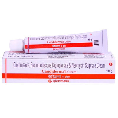 Candiderma Plus Cream 10 gm, Pack of 1 CREAM