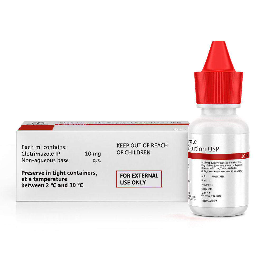 Canesten Topical Solution 30 ml, Pack of 1 Solution Canesten Topical Solution 30 ml, Pack of 1 Solution