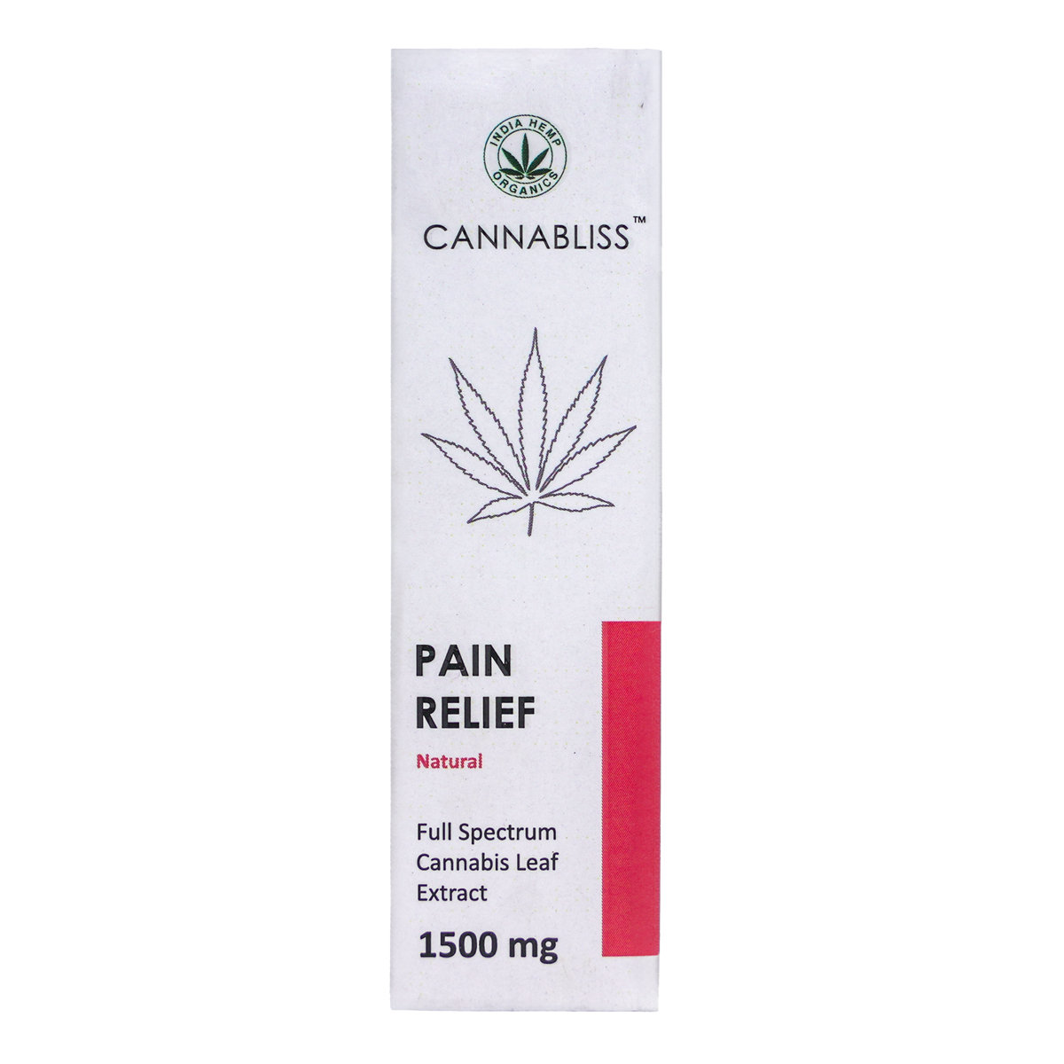 Cannabliss Pain Relief Natural 1500 mg Oil, 10 ml, Pack of 1 Cannabliss Pain Relief Natural 1500 mg Oil, 10 ml, Pack of 1