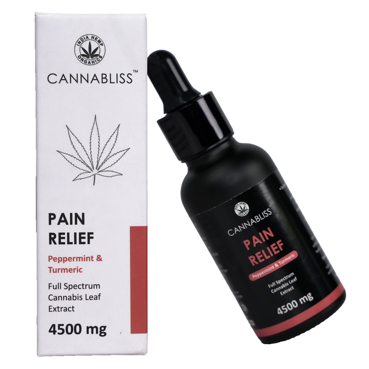 Cannabliss Pain Relief 4500mg Oil, 30 ml | Peppermint & Turmeric, Pack of 1 Cannabliss Pain Relief 4500mg Oil, 30 ml | Peppermint & Turmeric, Pack of 1